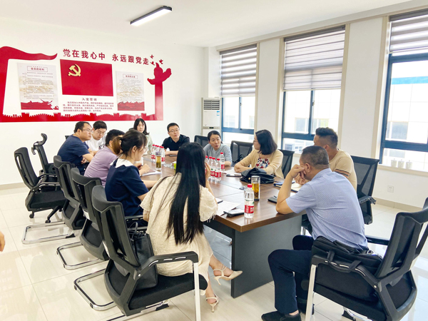 市委組織部領(lǐng)導(dǎo)蒞臨我司實(shí)地調(diào)研企業(yè)黨建工作建設(shè)